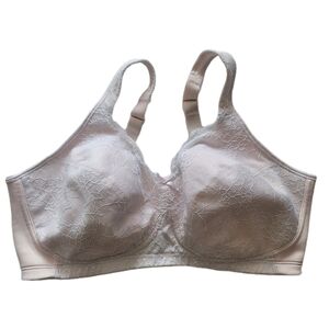 Vintage Playtex Bra Size 38DD Vintage Pink 18 Hour Floral Lace Wireless